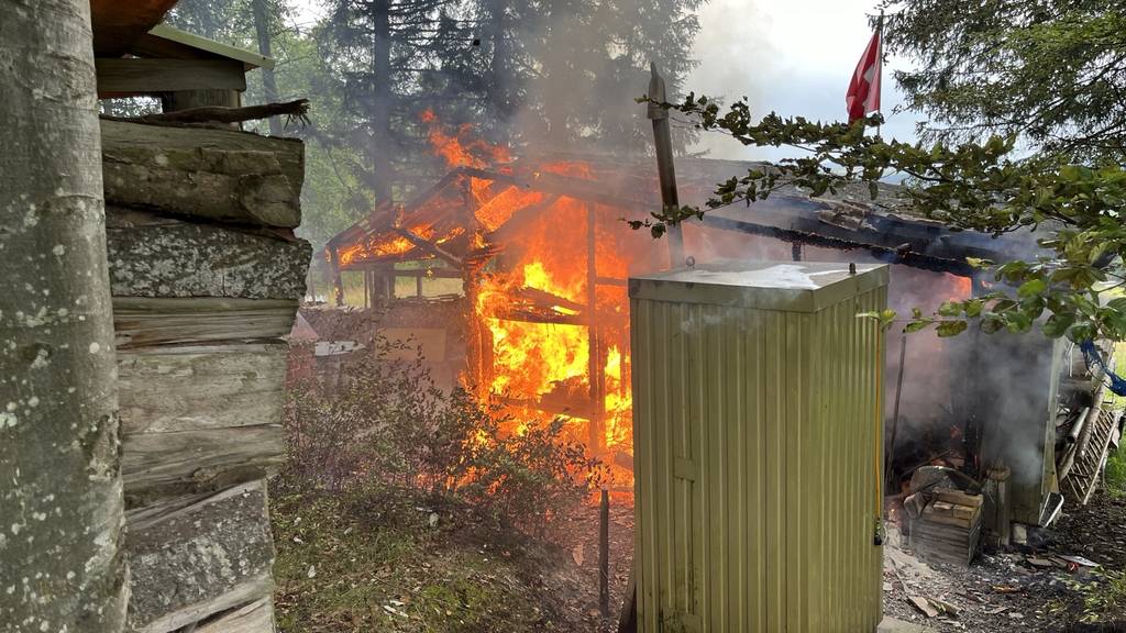 Jagdhütte in Altwis bei Brand stark beschädigt