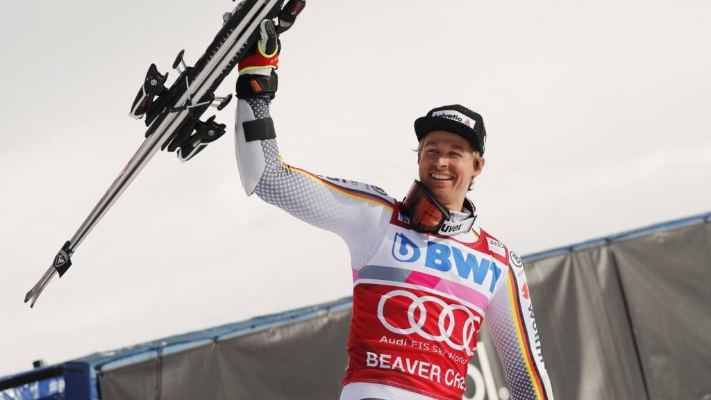 Stefan Luitz nach seinem einzigen Weltcup-Sieg im Dezember 2018 in Beaver Creek