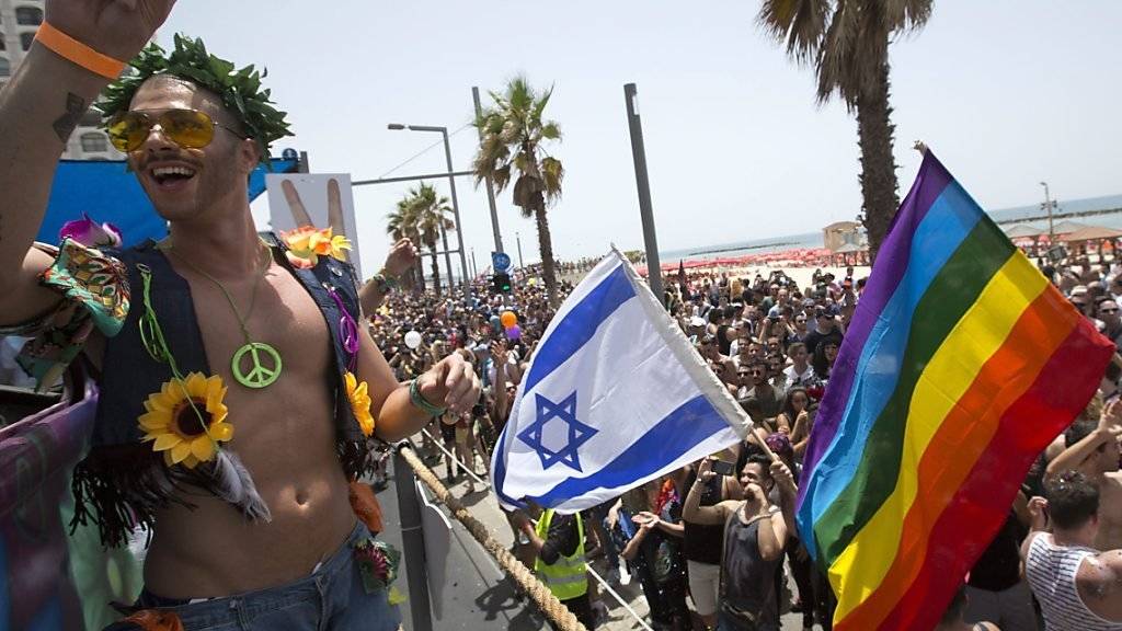 Ausgelassenes Feiern an der Gay-Pride-Parade in Tel Aviv.