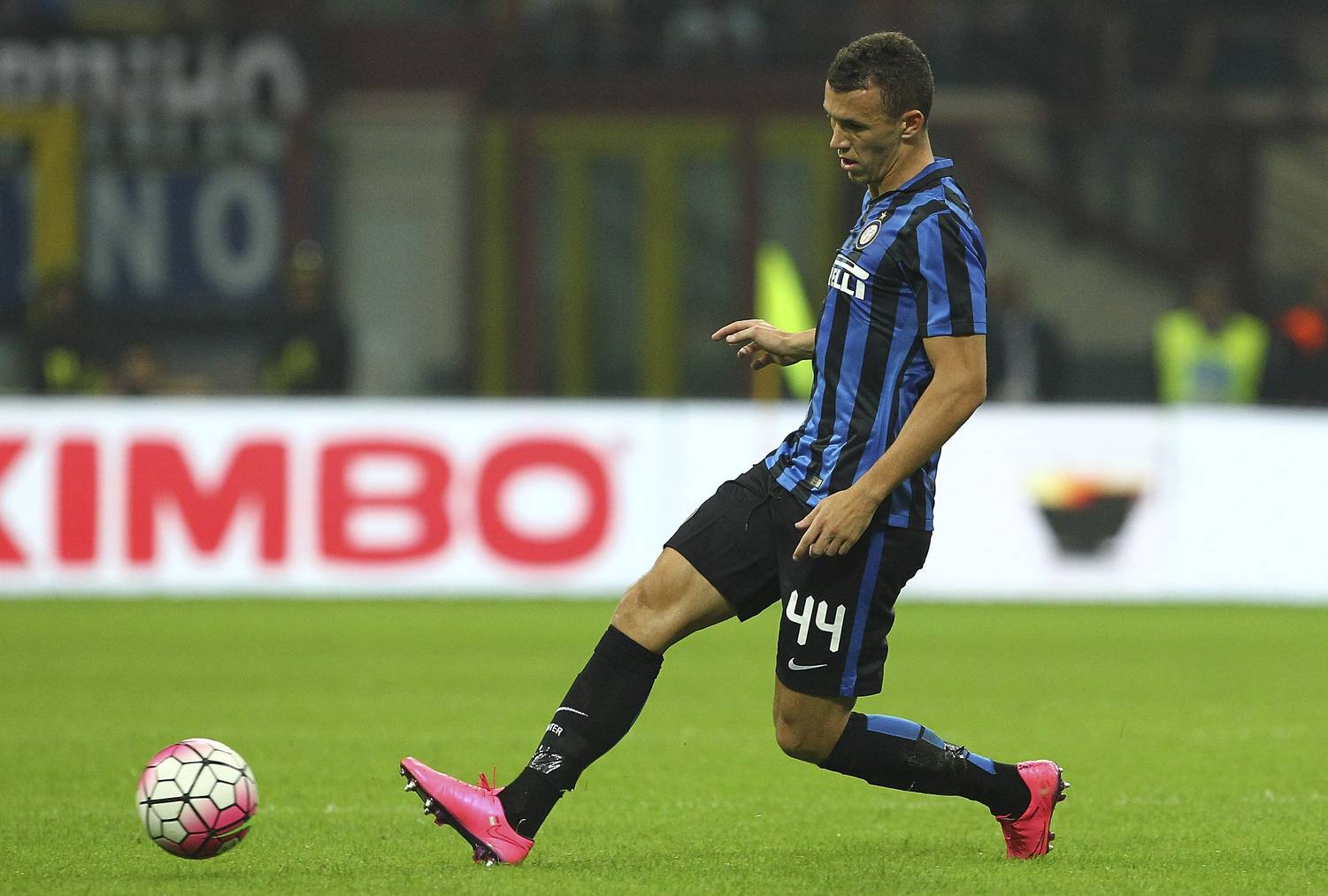 during the Serie A match between FC Internazionale Milano and AC Milan at Stadio Giuseppe Meazza on September 13, 2015 in Milan, Italy.