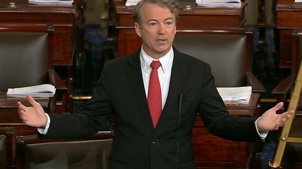 Der Republikaner Rand Paul verhindert mit langen Redebeiträgen die Abstimmung über ein Budget im US-Senat und riskiert damit einen weiteren Shutdown.