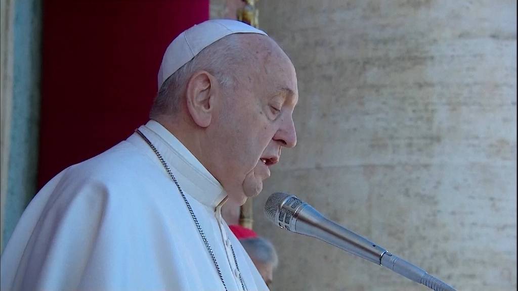 Papst ruft in Weihnachtsbotschaft zum Frieden auf
