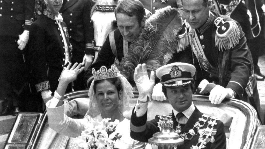 Am 19. Juni 1976 haben König Carl Gustaf und Königin Silvia in Stockholm geheiratet (Archiv)