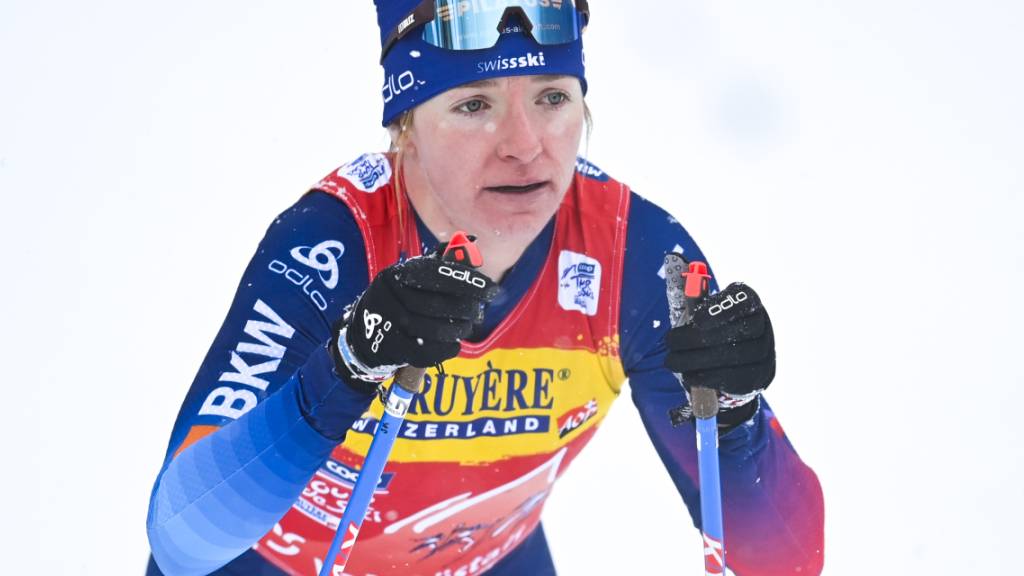 «Extrem schade»: Nadine Fähndrich war im Sprintfinal im Val Müstair bis zur letzten Abfahrt auf Podestkurs, ehe sie stürzte