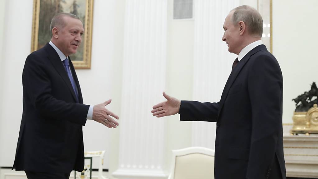 Der russische Präsident Wladimir Putin hat sich am Donnerstag zu Gesprächen über die angespannte Lage im syrischen Idlib mit seinem türkischen Amtskollegen Recep Tayyip Erdogan getroffen.