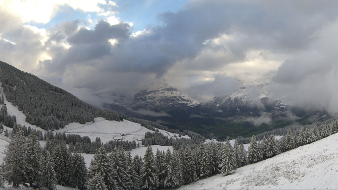 Im Berner Oberland liegt der erste Schnee