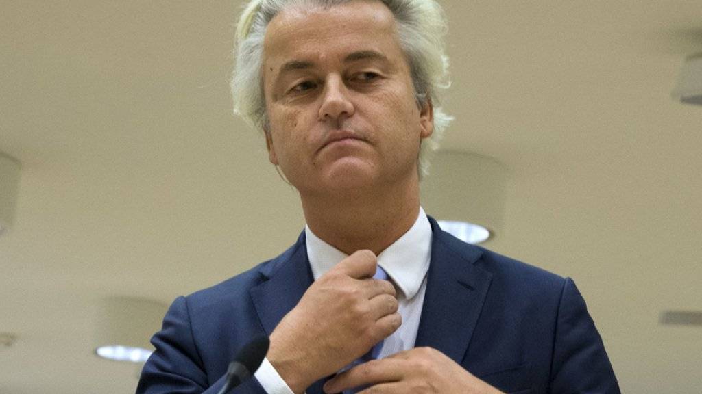 Wurde der Diskriminierung und Beleidigung von Marokkanern schuldig gesprochen, geht aber straffrei aus: der niederländische Rechtspopulist Geert Wilders. (Archiv)