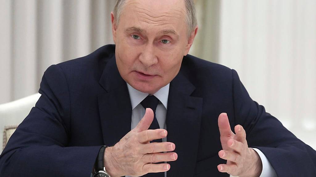 Der russische Präsident Wladimir Putin während eines Gesprächs im Kreml. Foto: Sofia Sandurskaya/Pool Sputnik Kremlin/AP/dpa/Archivbild - ACHTUNG: Nur zur redaktionellen Verwendung und nur mit vollständiger Nennung des vorstehenden Credits