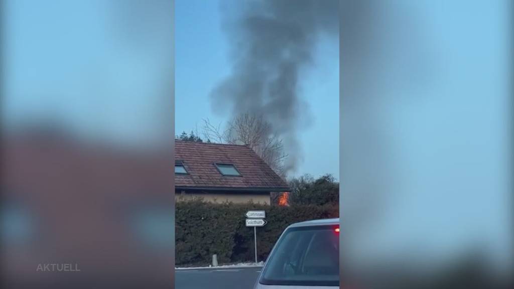 Feuerteufel gefasst? Nach Holzschopf-Brand in Bellach sitzt ein Verdächtiger in Haft