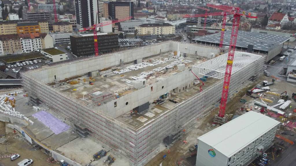 Die neue Halle 1 der Olma Messen bekommt ihr Dach