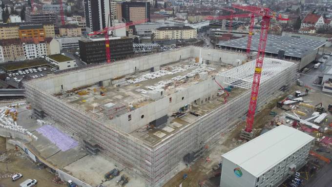 Die neue Halle 1 der Olma Messen bekommt ihr Dach