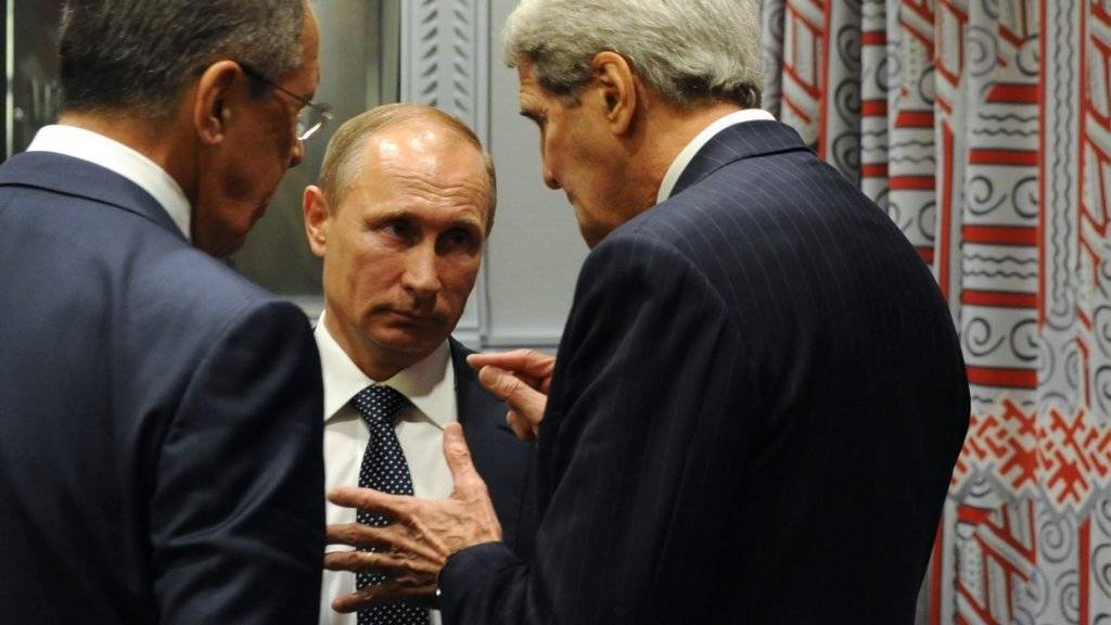 US-Aussenminister John Kerry beklagt sich beim russischen Präsidenten Wladimir Putin über Belästigungen von US-Diplomaten. (Archivbild)