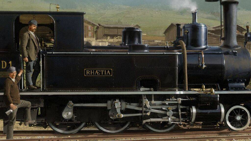 Die erste Dampflokomotive der RhB wird wieder flott gemacht