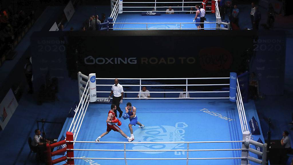 Ein Blick auf die Box-Arena in London während des abgebrochenen Olympia-Qualifikationsturniers vor zweieinhalb Wochen