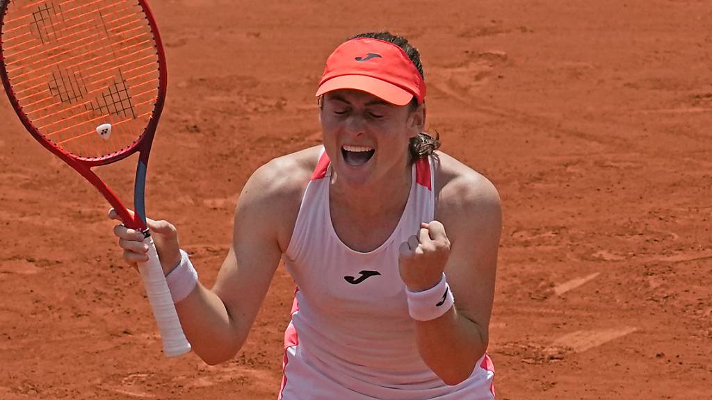 Augen zu und durch? Tamara Zidansek feiert am French Open ihren ersten Halbfinal-Einzug mit geschlossenen Augen