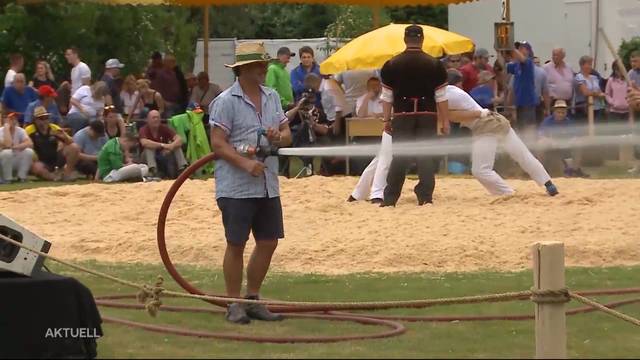 Hitzeschlacht am Solothurner Kantonalschwingfest