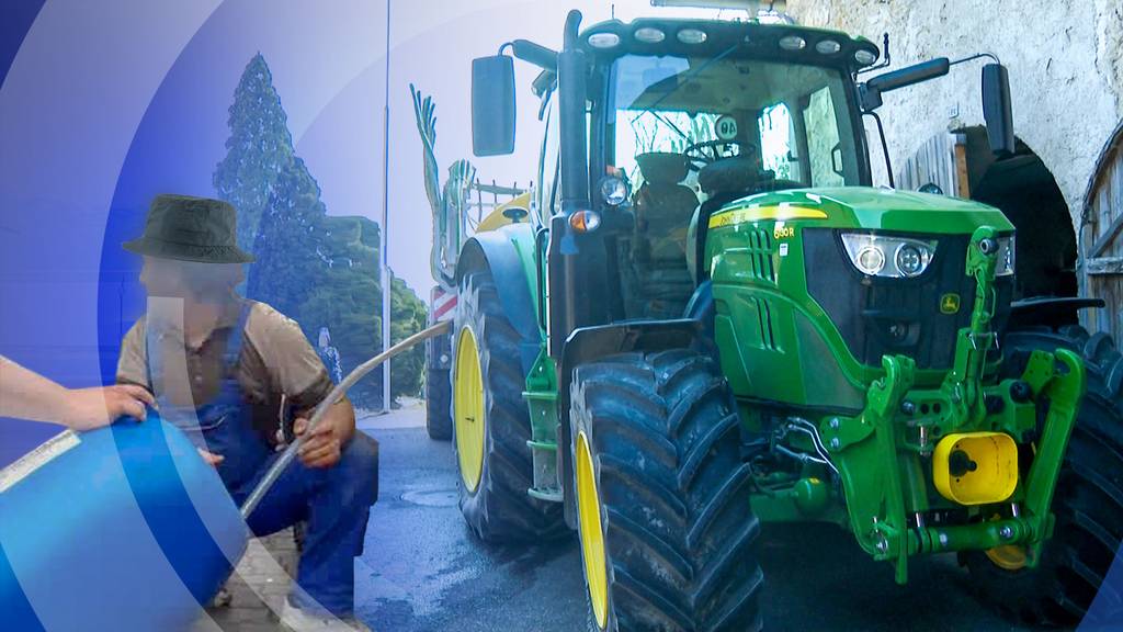 Diebe stehlen Diesel aus einem Traktor 