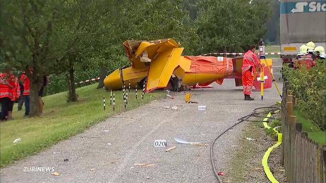 Kleinflugzeugabsturz fordert zwei Schwerverletzte