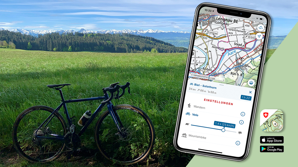 Velotouren auf Swisstopo Upload24