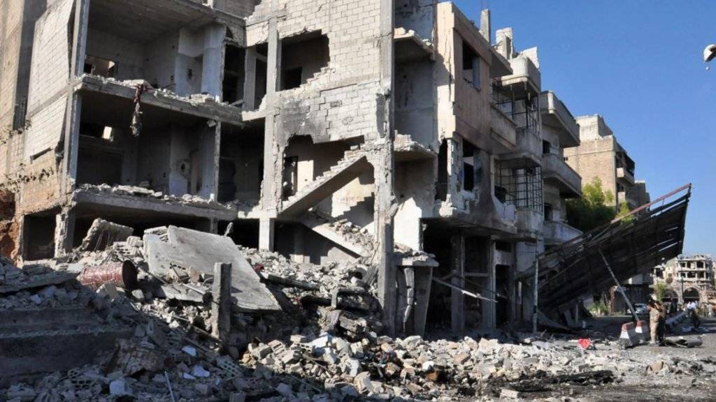 Zerstörte Häuser in Homs. (Archiv)
