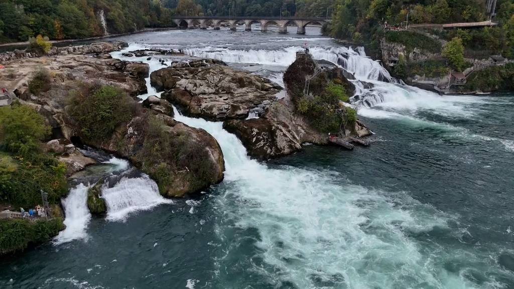 Dem Rheinfall geht das Wasser aus
