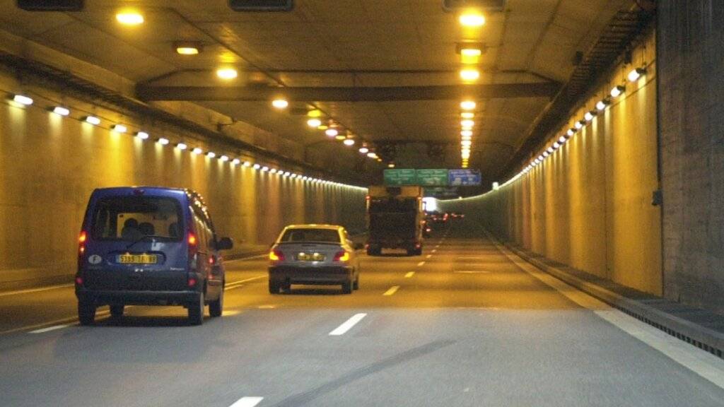 Im Basler Schwarzwaldtunnel der A2 ereignete sich ein Verkehrsunfall (Archivbild)