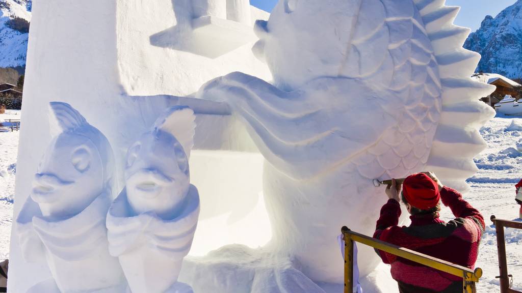 Schneeskulpturen-Festival in Rorschach