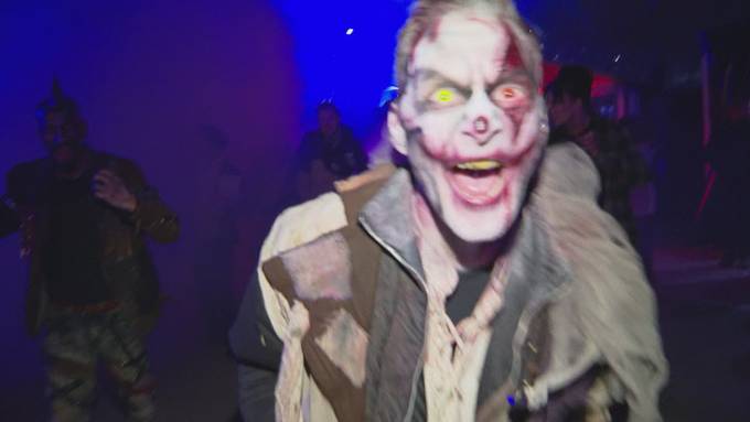 Halloween-Fans feiern im Europapark