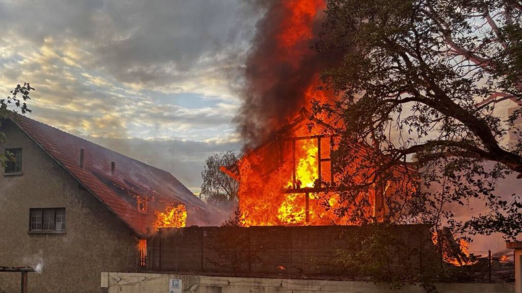 Am Montagabend ist in einer Liegenschaft an der Fulachstrasse in der Stadt Schaffhausen ein Grossbrand ausgebrochen.