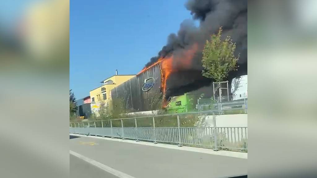 Brand in Bellach sorgt für massive Rauchentwicklung