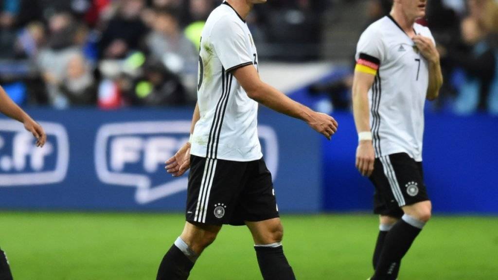 Das deutsche Nationalteam konnte erst am Samstagmorgen das Stadion in Paris verlassen