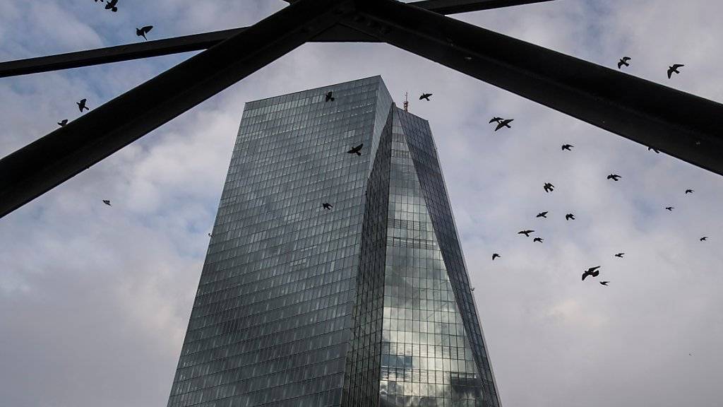 Die EZB hat ihren Zinsentscheid bekannt gegeben: Der Hauptsitz in Frankfurt (Archivbild).