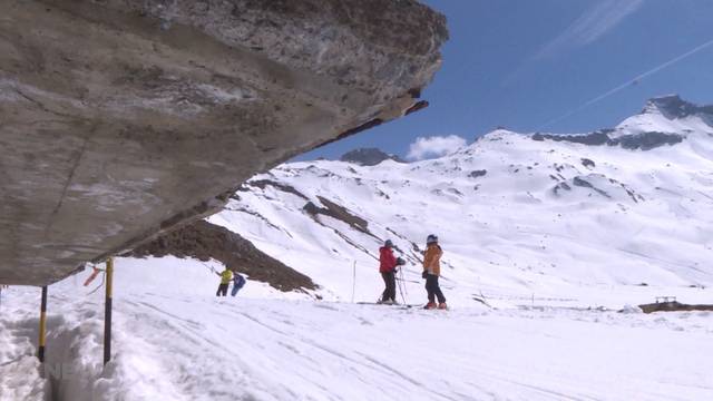 Skifahren bei 20 Grad