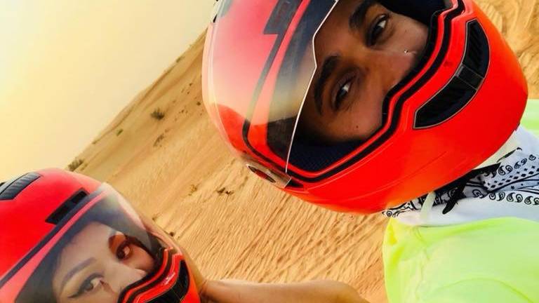 Nicki Minaj und Lewis Hamilton in Dubai