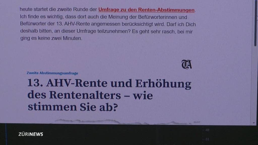 Abstimmung über 13. AHV-Rente: Werden Umfragen manipuliert?