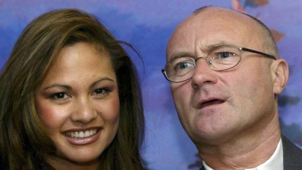 Die Ex-Eheleute Orianne Cevey und Phil Collins sind bekanntlich wieder zusammen. Nun sind Gerüchte aufgetaucht, dass ein süsses Geheimnis die beiden zusammenschweisst. (Archiv)