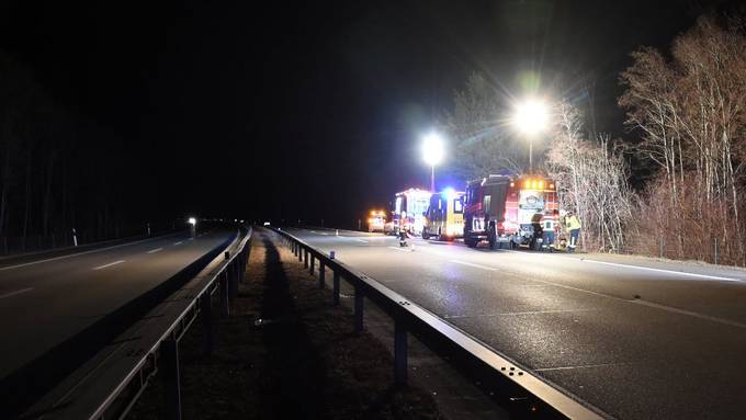 Sinnloser Feuwehreinsatz auf der A13