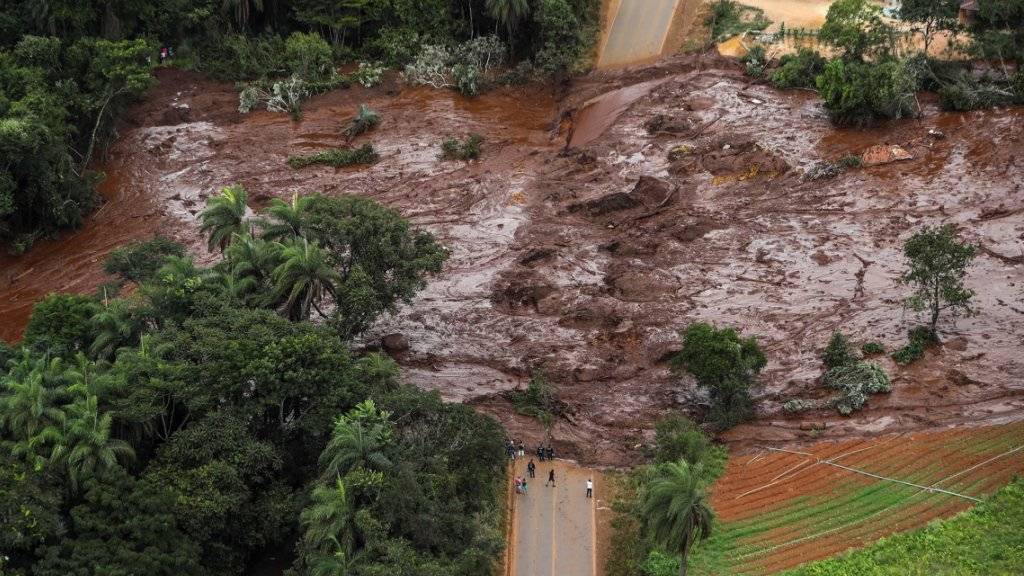 Nach dem Dammbruch im Südosten Brasiliens im Januar begrub eine Schlammlawine Menschen, Häuser und Strassen unter sich. Mindestens 248 Personen kamen ums Leben. (Archivbild)