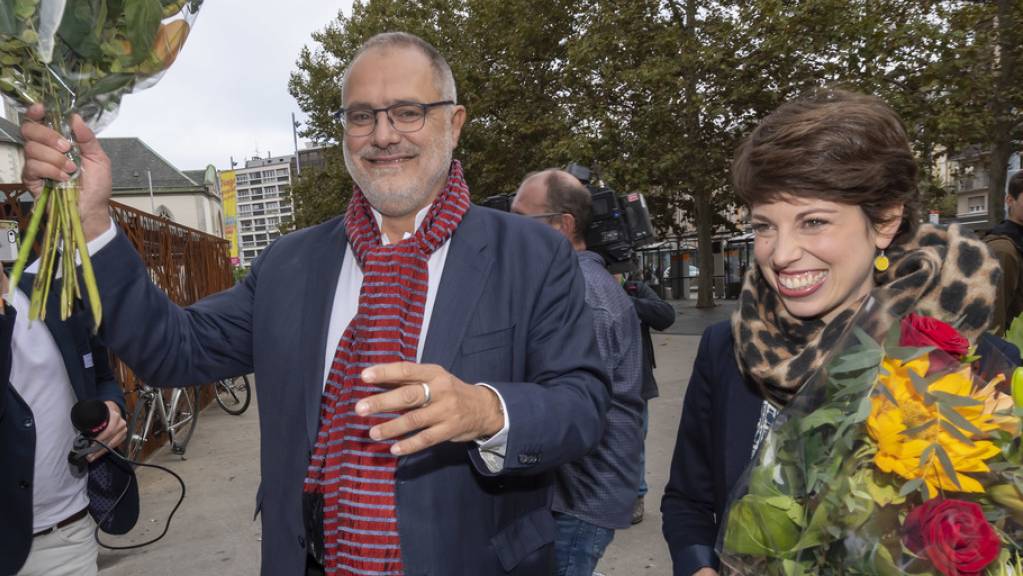 Rot-Grün in aussichtsreicher Position: Carlo Sommaruga (SP) und Lisa Mazzone (Grüne) erzielten am Sonntag die besten Resultate. Die Rechte in Genf ist zerstritten.