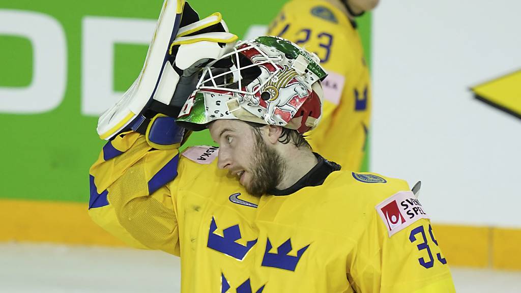 Schwedens Goalie Adam Reideborn glänzte in seinen ersten zwei WM-Spielen (nur 1 Gegentor), kassierte aber gegen Tschechien im Schlussabschnitt drei Gegentore
