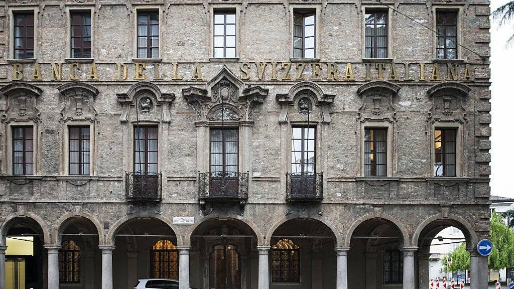 Sitz der BSI in Lugano. Die Tessiner Privatbank hat gegen den Finma-Entscheid Beschwerde eingelegt. (Archivbild)