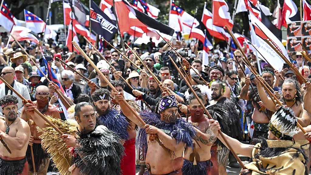 Zehntausende bei Maori-Protesten in Neuseeland