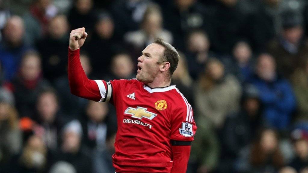 Wayne Rooney brachte ManU in Führung