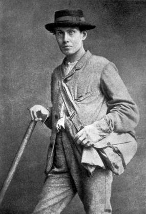 Edward Whymper in 1865: the British was the first to climb the Matterhorn.