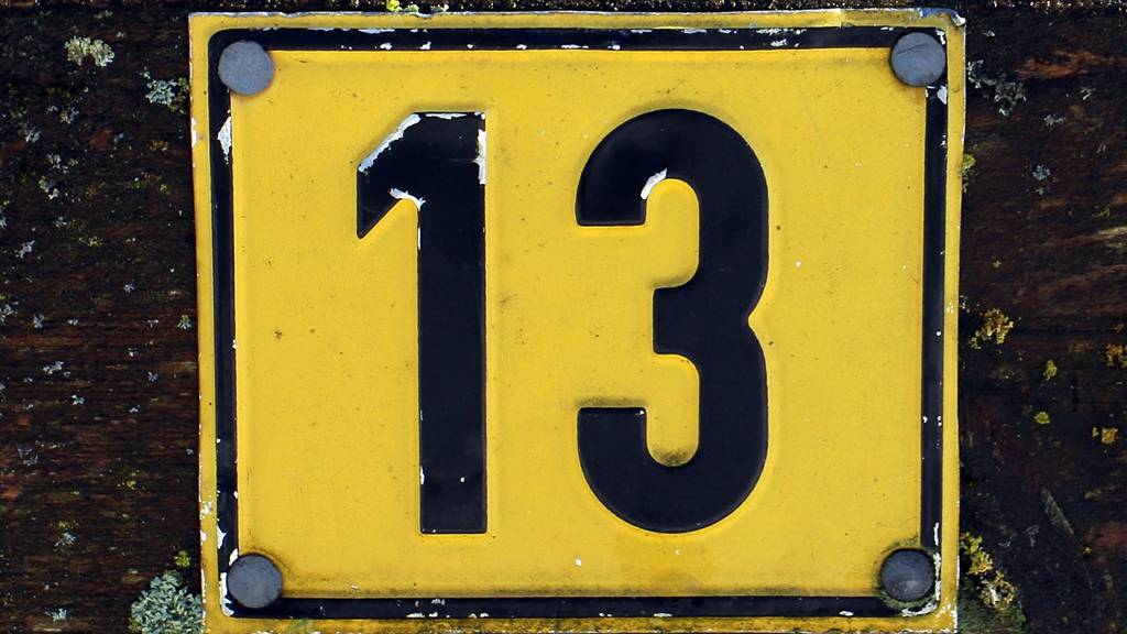 13 Unglückszahl Pech Aberglaube Hausnummer