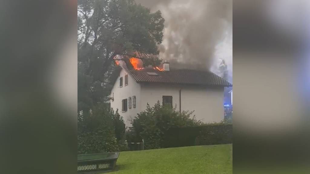 Blitzeinschlag führt zu Hausbrand in Luzern