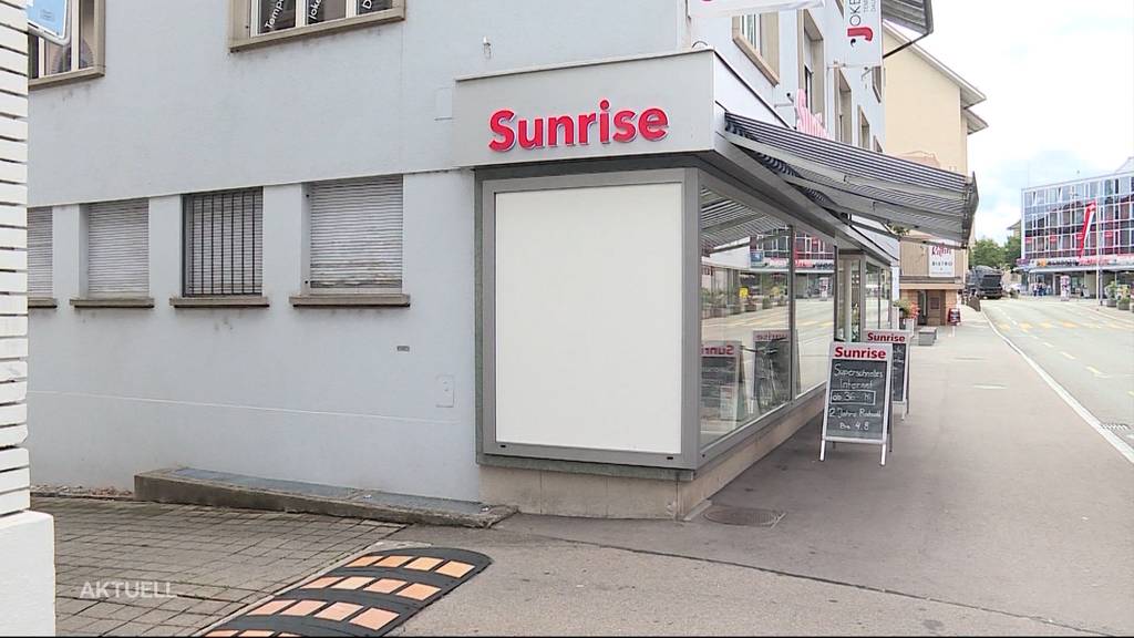 Einbruch Sunrise Shop Wohlen: Diebe mussten ohne Beute flüchten