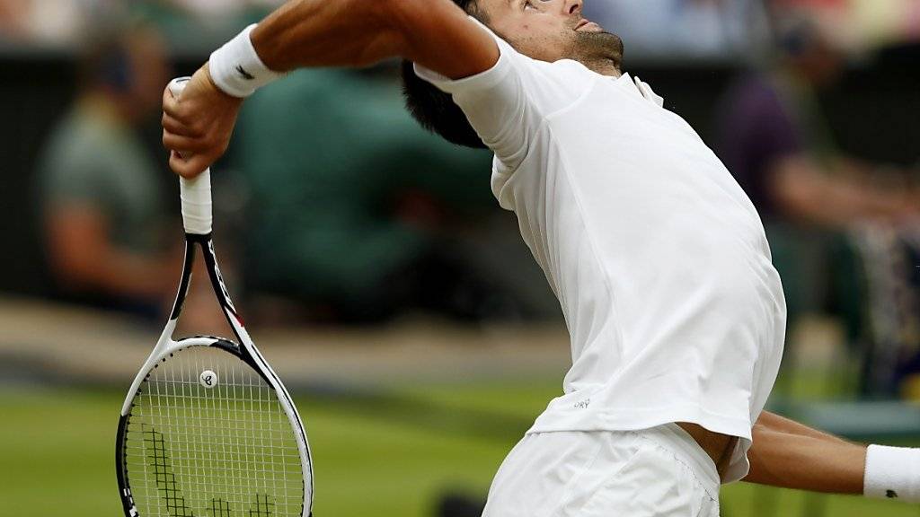 Der dreifache Champion Novak Djokovic steht als letzter Viertelfinalist in Wimbledon fest