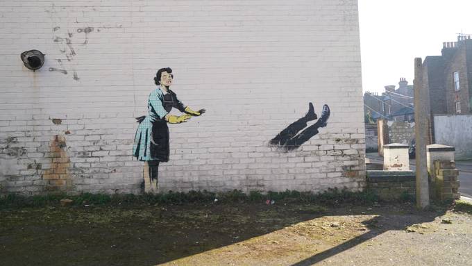 Englische Stadt lässt neustes Banksy-Werk abräumen
