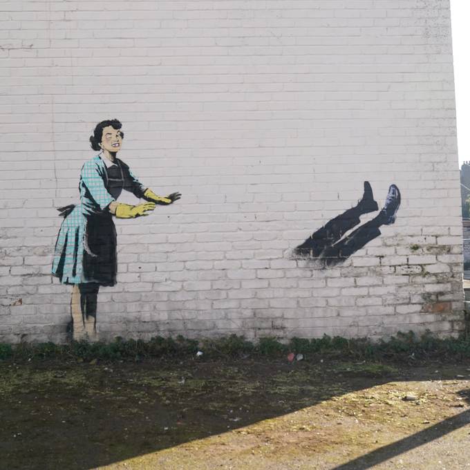 Englische Stadt lässt neustes Banksy-Werk abräumen